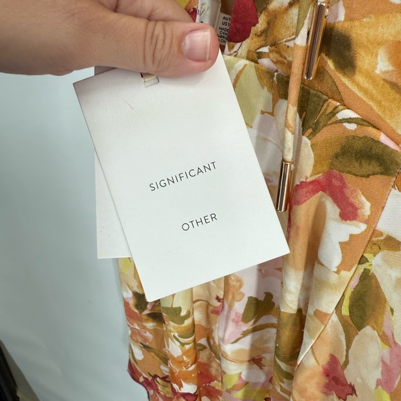 Significant Other Chiara Dress - Watercolor‎ Floral Open Back Dress Size 10 - Picture 9 of 14